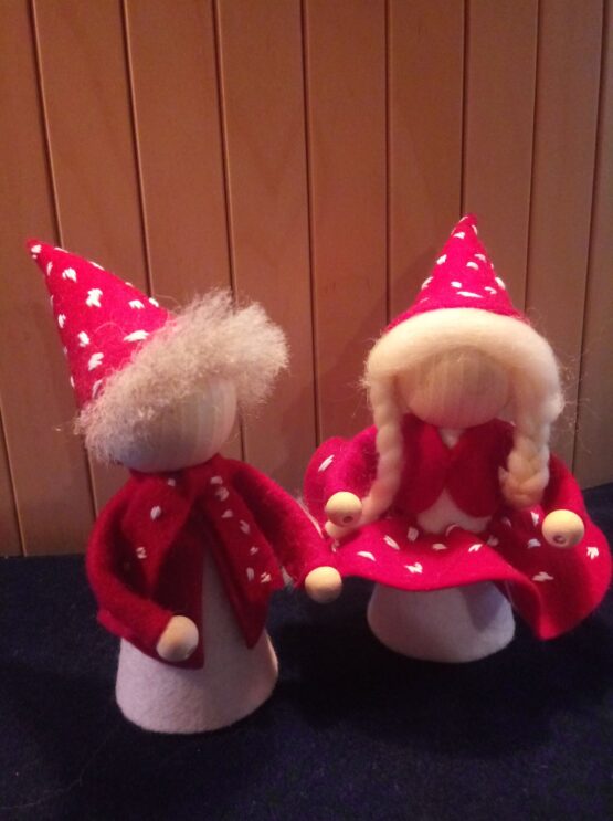 Pegdoll Kabouters rood met witte stippen (groot) - Afbeelding 2