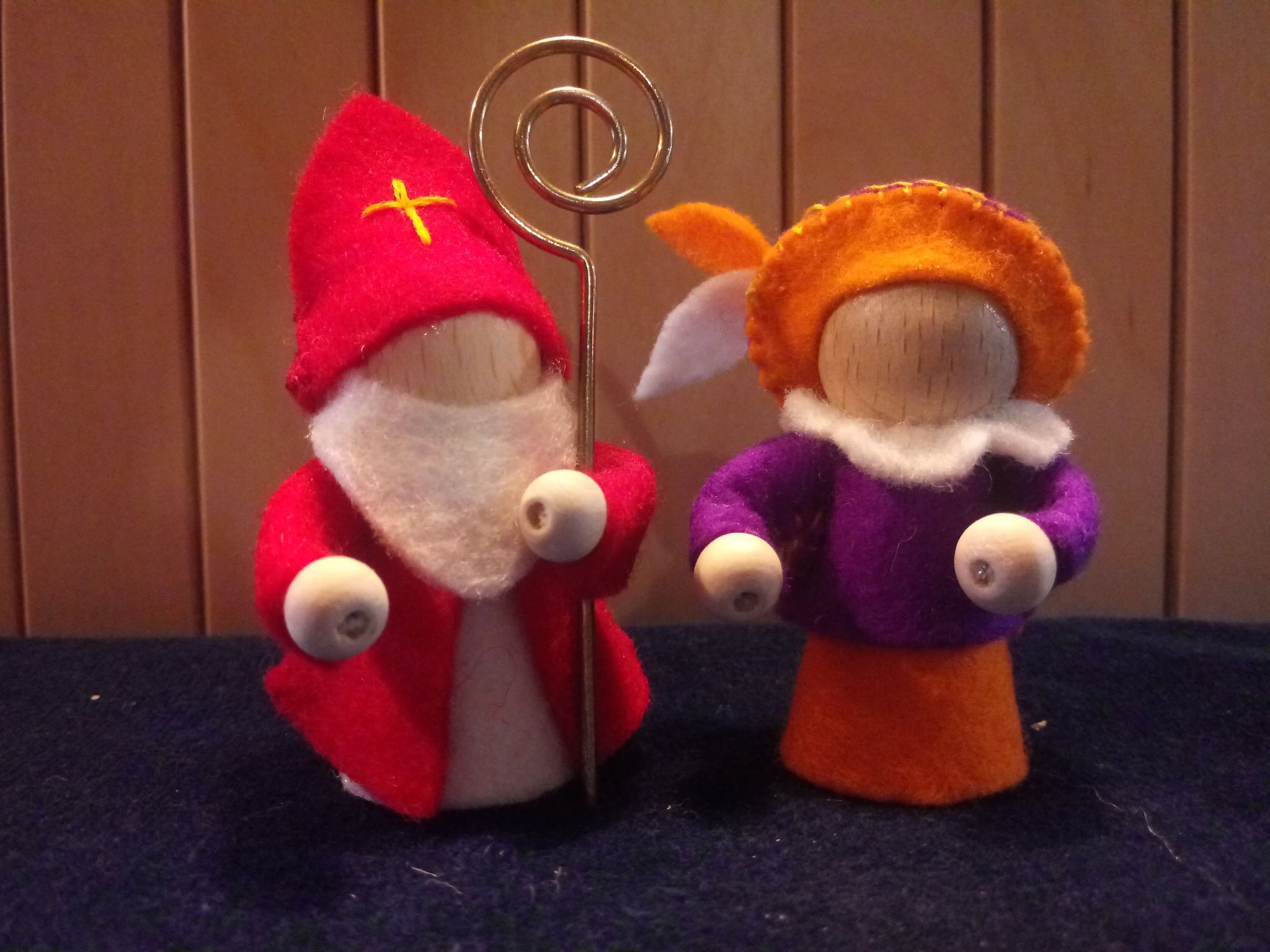 bevel Onvervangbaar onpeilbaar Kleine sinterklaas & piet - Zazivi Viltcreaties