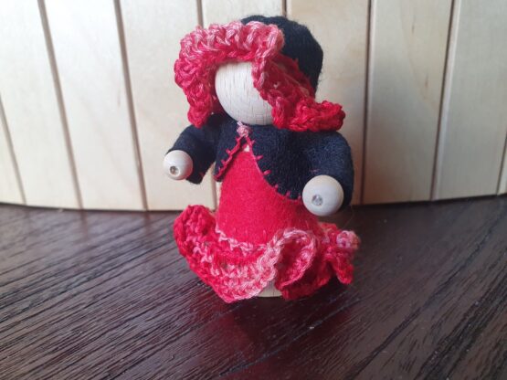 Pegdoll Flamencodanseres - 7cm