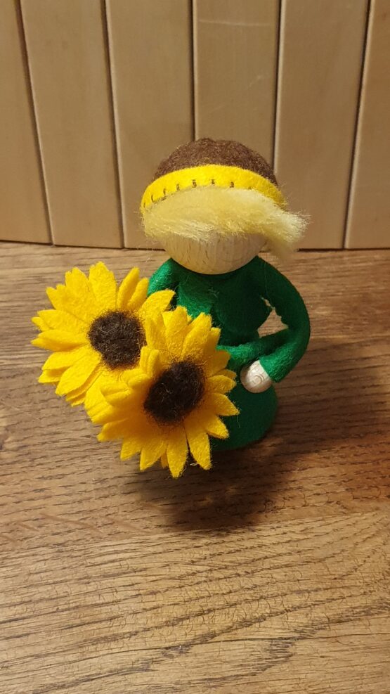 Pegdoll zonnebloem - groot