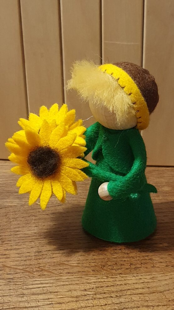 Pegdoll zonnebloem - groot