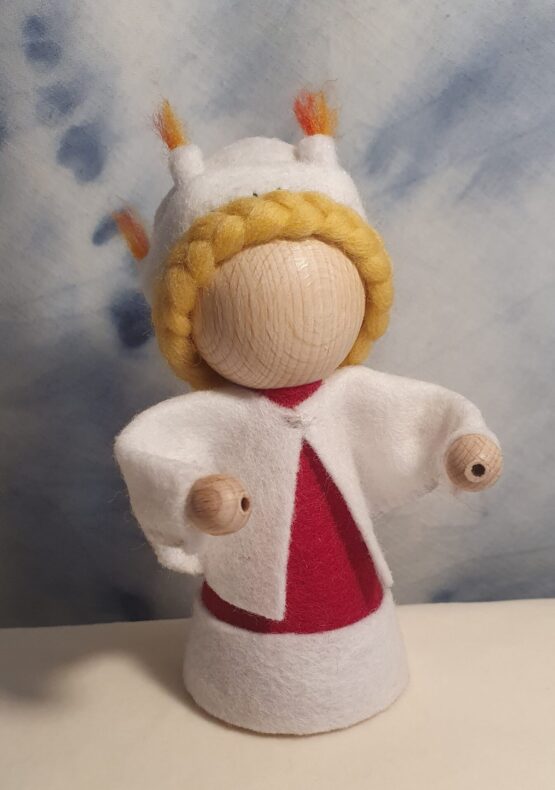Sint Lucia - Pegdoll 10cm en wolvilt